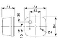 Front Indicator Side Light Assembly for John Deere 30 40 50 Series