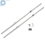 Set of 2 Linear Rails with 4 SBR12UU Blocks for CNC Machines (1500mm)