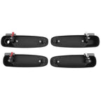 Set of 4 Black Exterior Door Handles for Dodge Dakota (2005–2011) FDH010029 L R