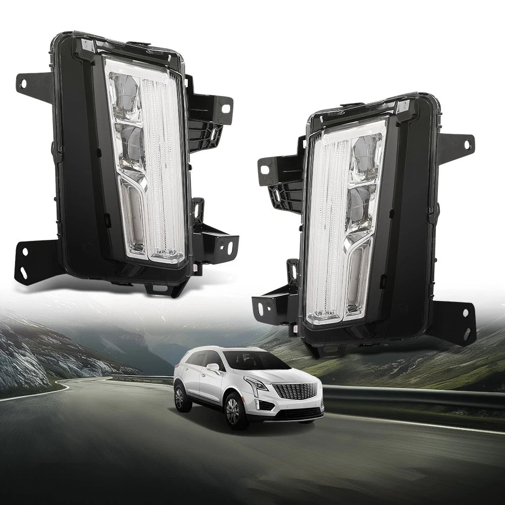 Set of 2 LED DRL Cornering Fog Lights for Cadillac XT5 (2017–2020)