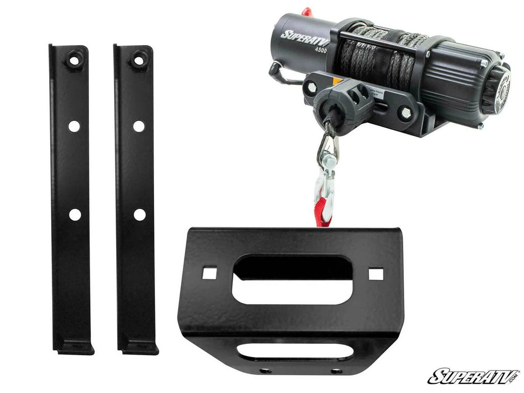 Winch Mounting Plate & 4500 lb Winch for Polaris RZR 800 / 570 (2008–Present)