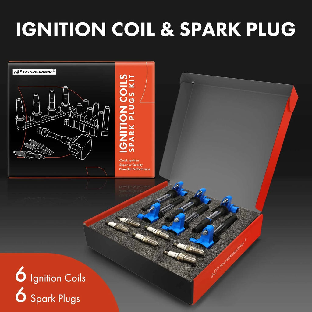 6x Ignition Coil & 6x Iridium Spark Plug for Chevy Traverse (2009-2023)