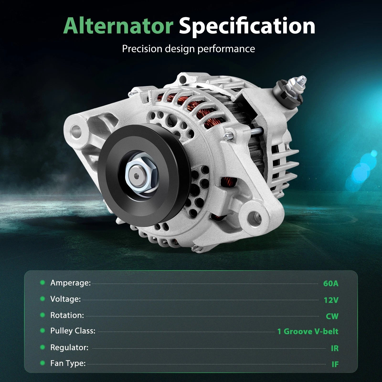 60A Alternator for Nissan Pickup (1995–1997)