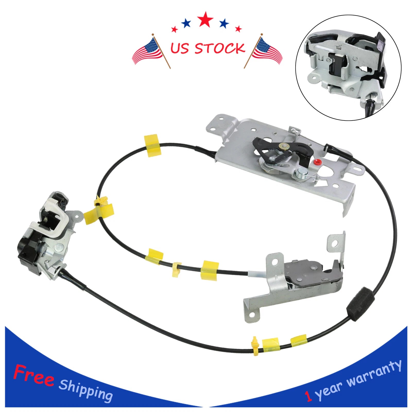 Rear Right Door Latch & Cable for Ford F-150 (2004–2008)