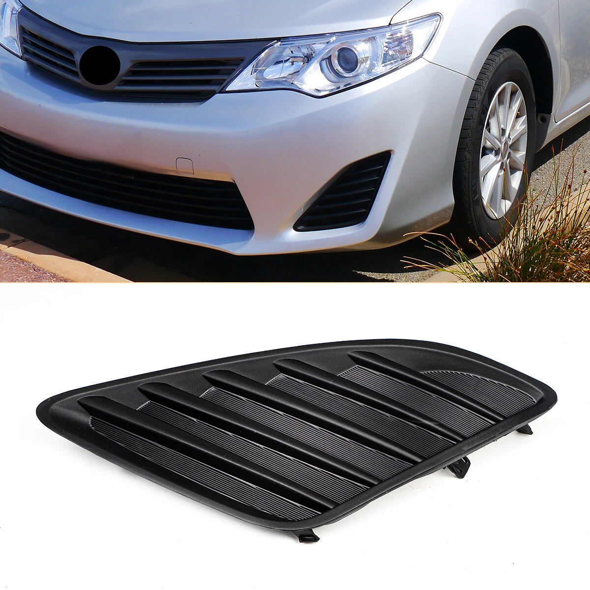 Set of 2 Front Fog Light Bumper Bezel Covers for Toyota Camry