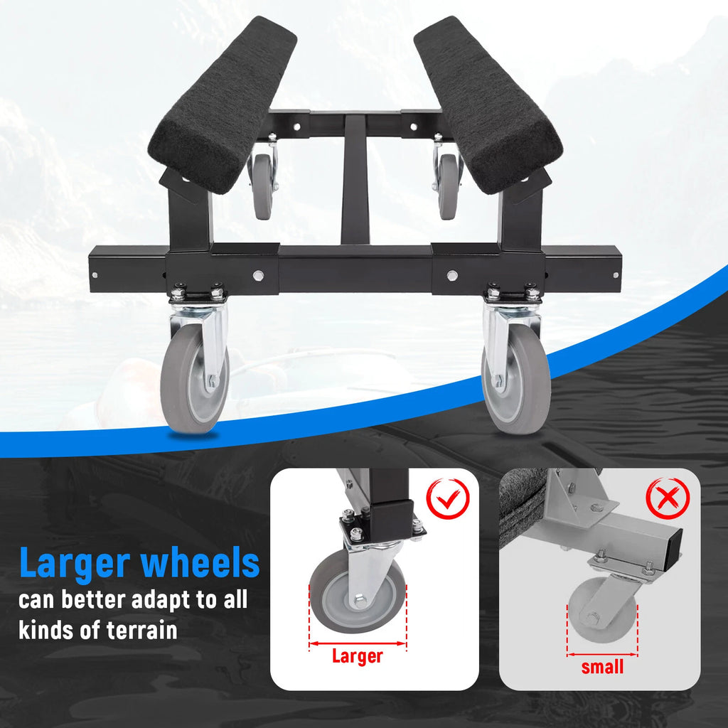 Watercraft Dolly for Boat Jet Ski (23"x17", 1400lbs Capacity)