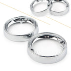 Chrome Visor-Style Turn Signal Bezels for Harley Electra Glide, Road King (1986–2016)