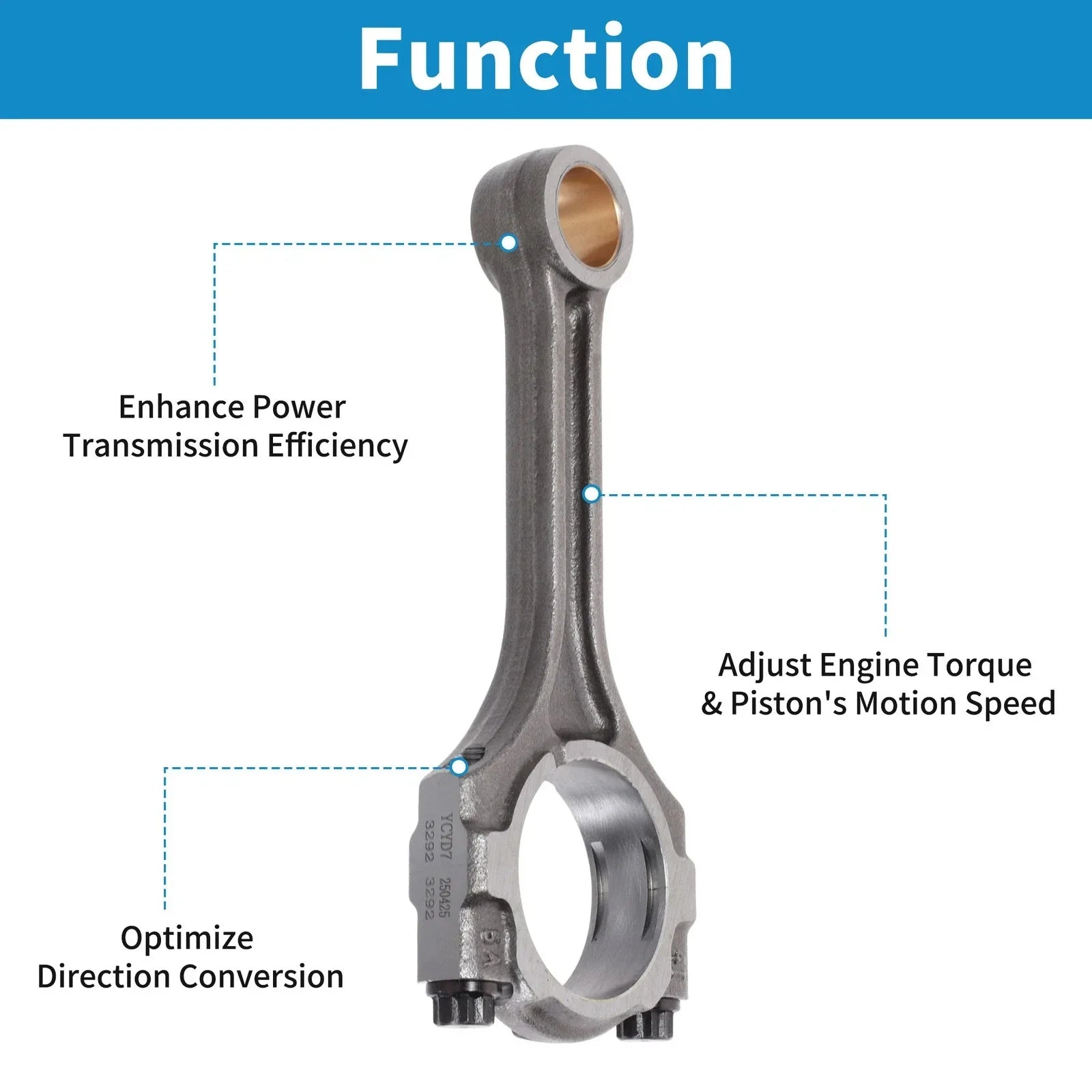 4 x Engine Connecting Rods for Hyundai Veloster (2013-2021)