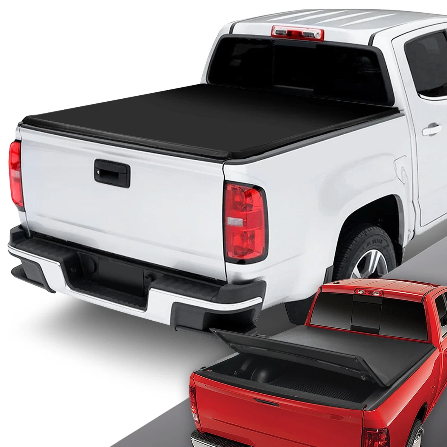 Soft Top Folding Tri-Fold Tonneau Cover for Colorado Canyon (2015–2025)
