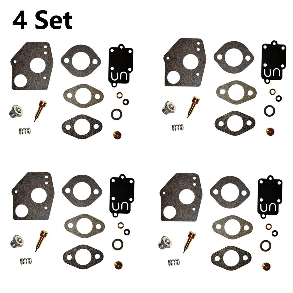 Set of 4 Carburetor Repair Kits for Briggs & Stratton 3-5HP Engines (494624, 495606)