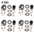 Set of 4 Carburetor Repair Kits for Briggs & Stratton 3-5HP Engines (494624, 495606)