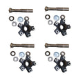 Set of 4 Trailer Axle Hub Spindle Kits 5 on 4.5" 1" Round 2000 lb 008-259-05