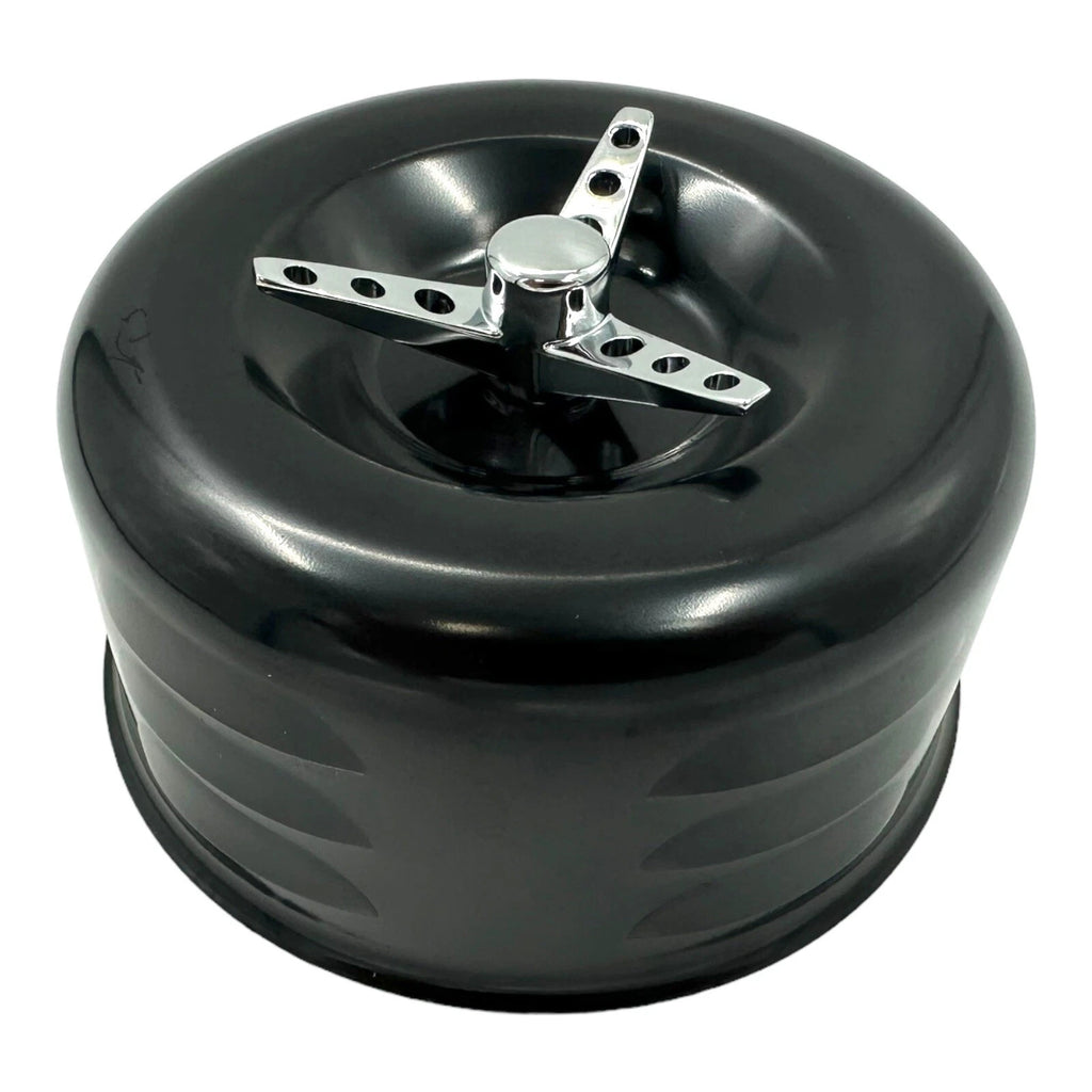 Air Cleaner Assembly 3 Wing Nut for 2 Barrel Carb for Black Louvered (1) (2-5/16)