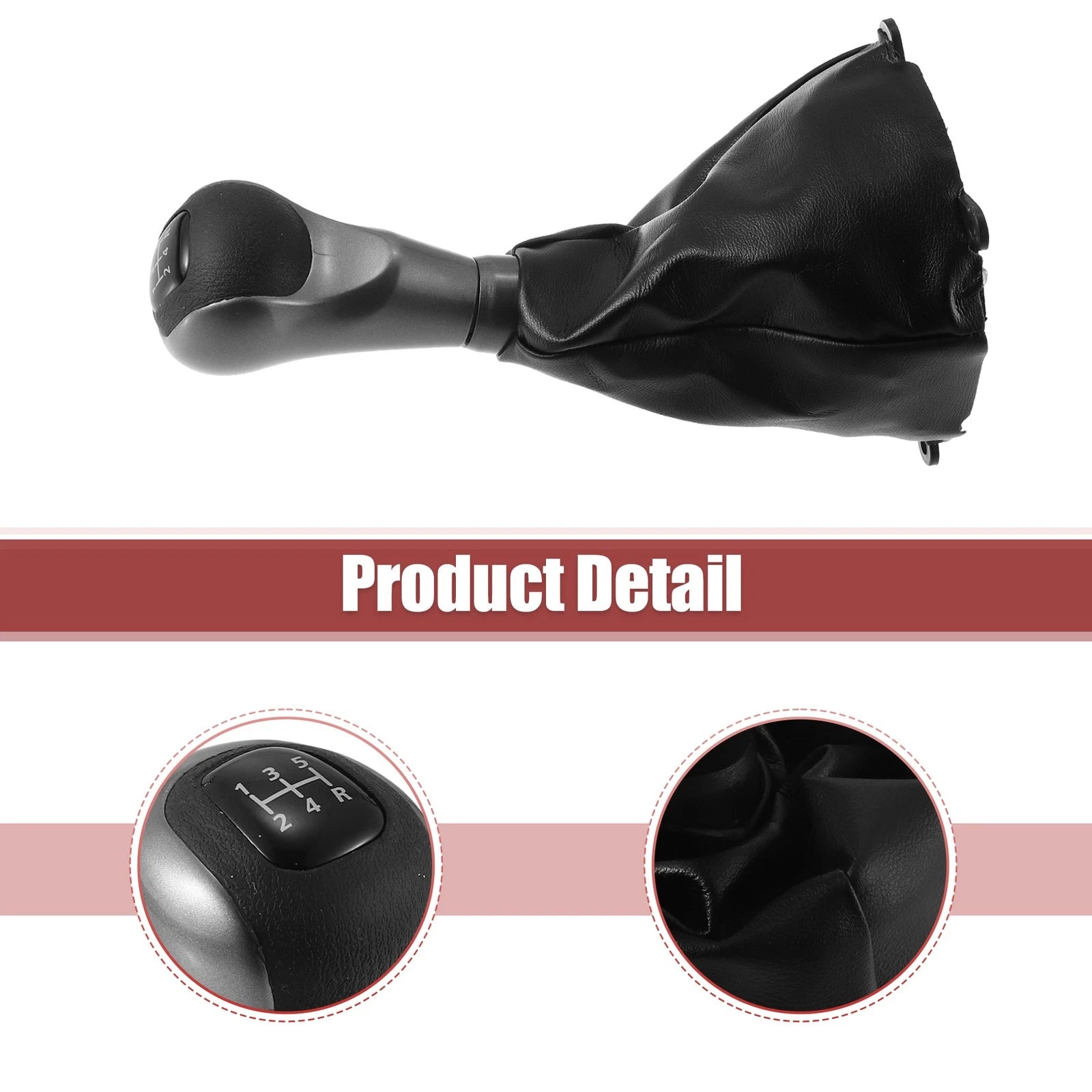 Set of 1 Manual Gear Shift Knob 5 Speed for Honda Civic (2006–2011) 54102-SNA-A01 Black