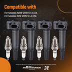 4X Ignition Coils for Fiat 500 1.4L L4 (2012–2017) 68070492AD