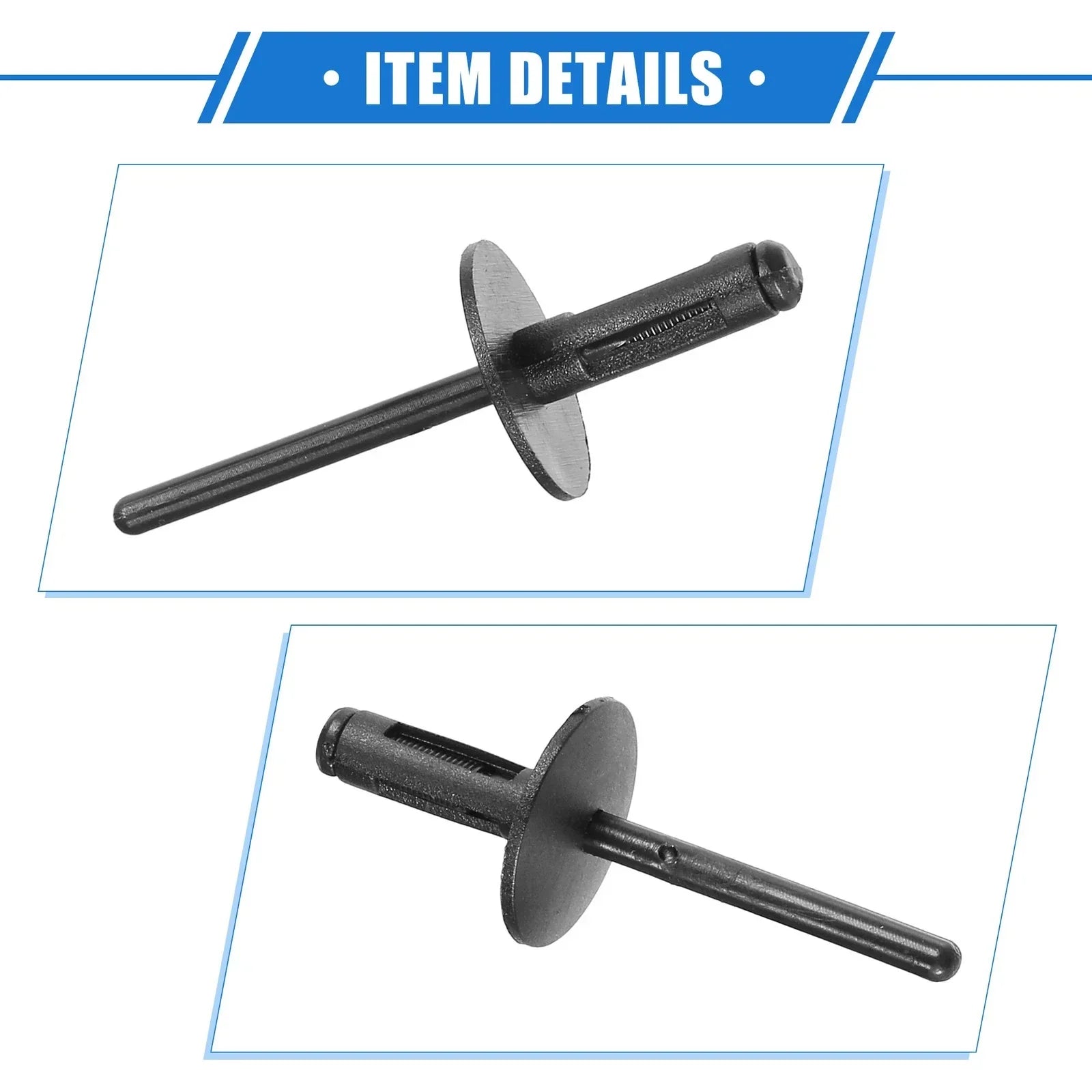 30 x Fender Liner Rivet Durable Plastic Black for BMW X1 (2013 - 2023)