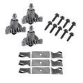 Deck Blades & Spindle Mandrel Kits for Craftsman 50" (Fits 143651, 137380)