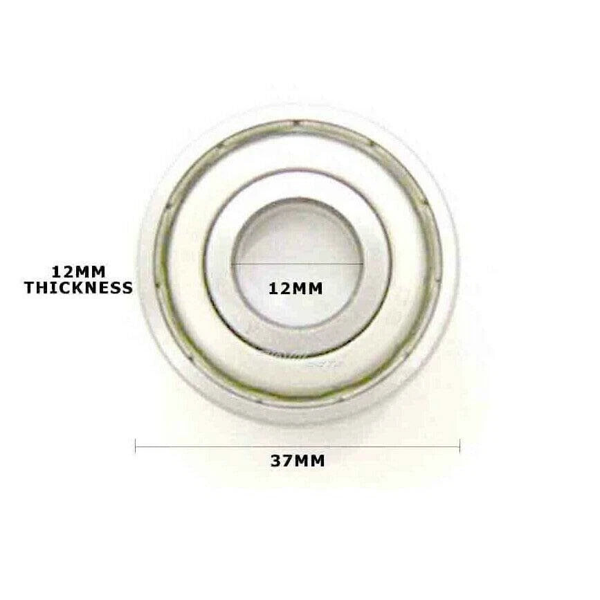 Deep Groove Ball Bearing 6301 for Various Applications (37mm x 12mm x 12mm)