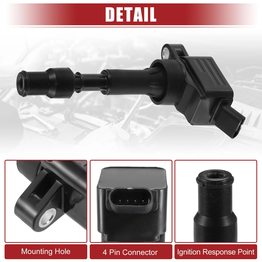 Ignition Coil for Kia Forte (2016–2019) No. 27300-2E601 Black