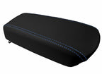 Console Lid Pull Over Cover Leather for Ford Focus (2008–2011) Black Blue Stitch