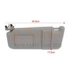 Driver Side Sun Visor for Toyota Camry (2007-2011) with Sunroof, Light Gray