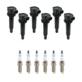 Set of 6 Ignition Coils & Spark Plugs for Kia Optima Rondo V6 (2006–2010)