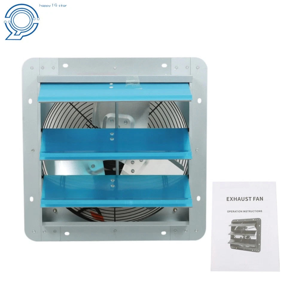 14 Inch Exhaust Fan for Greenhouse Garage (High Speed, Wall Mounted)