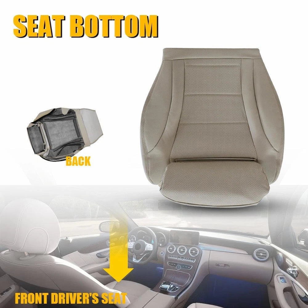 Driver Bottom Seat Cover for Mercedes Benz C300 C250 C400 (2015–2021)
