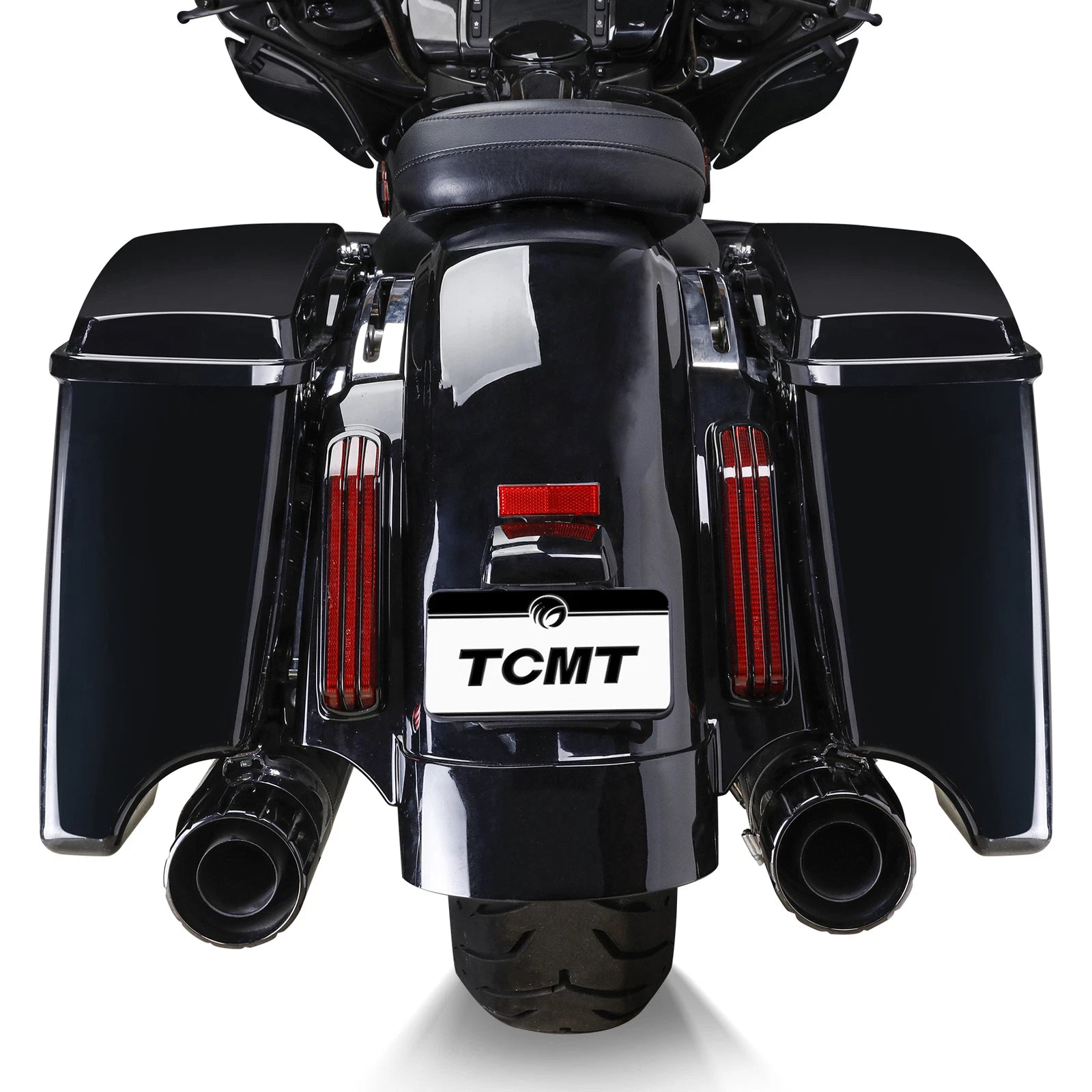 4" Extended Hard Saddlebags for Harley Touring CVO Street Road Glide (2014–2024)
