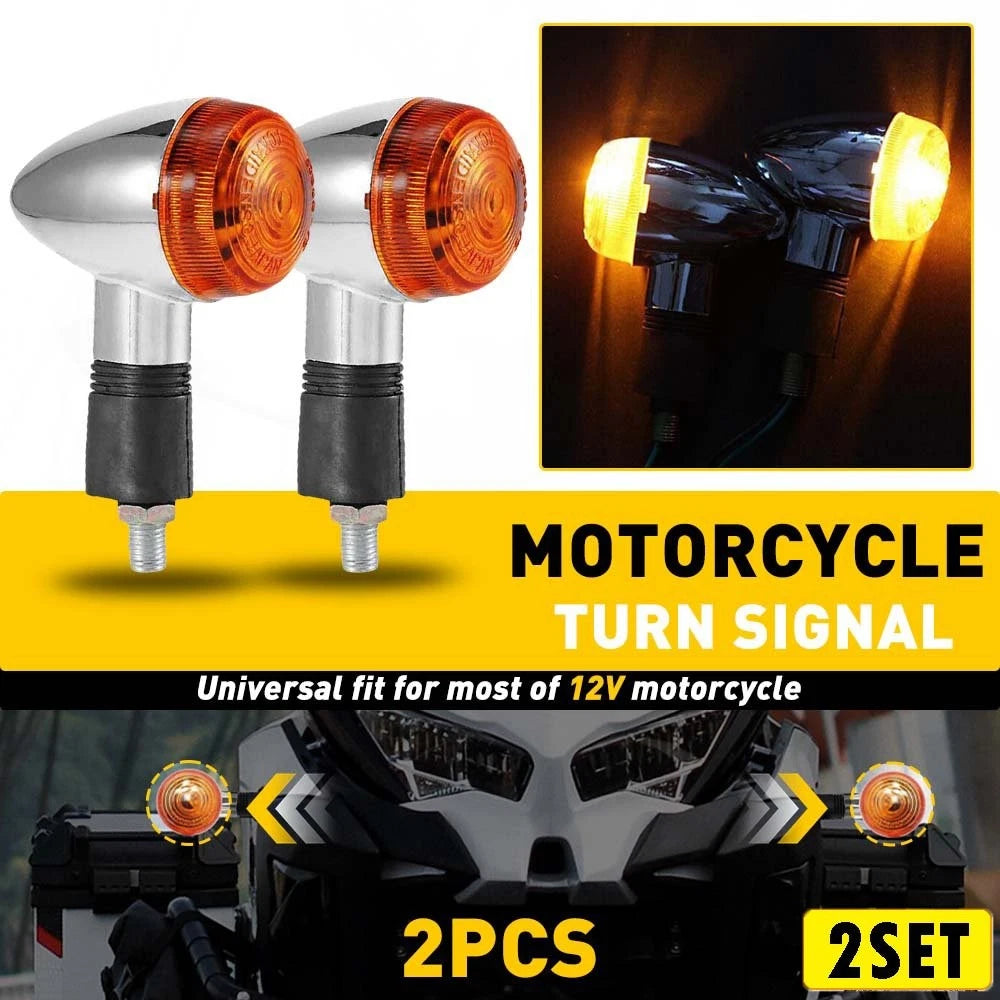 4Pcs Amber Turn Signal Lights for Kawasaki Vulcan VN 1500 1600 1700 2000 800 900