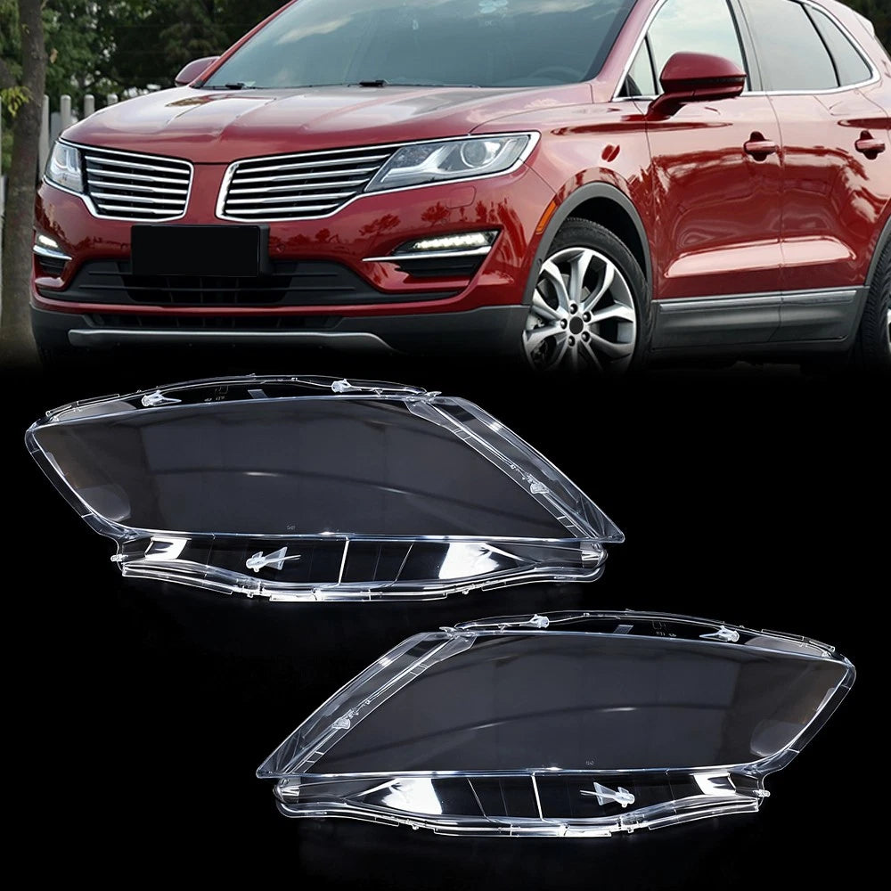 Set of 2 Headlight Lens Covers for Lincoln MKC (2014–2018)