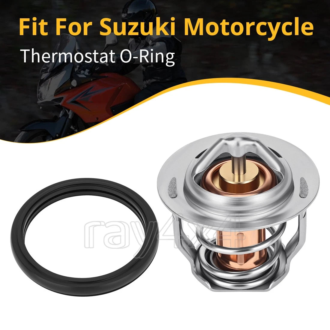 Thermostat & O-Ring for Suzuki SV650 SV650S SV1000 SV1000S (2003–2007) 17670-06G51