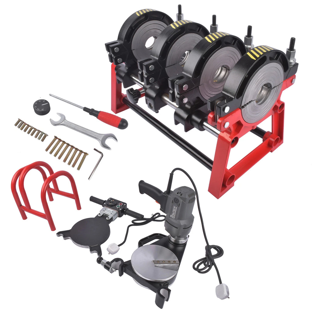 Set of 4 Clamps for Manual Piping Pipe Fusion Welder (63-160MM)