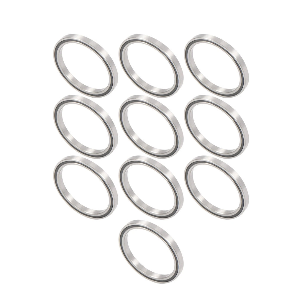 Set of 10 Rubber Seals for Deep Groove Ball Bearings (50×62×6mm)