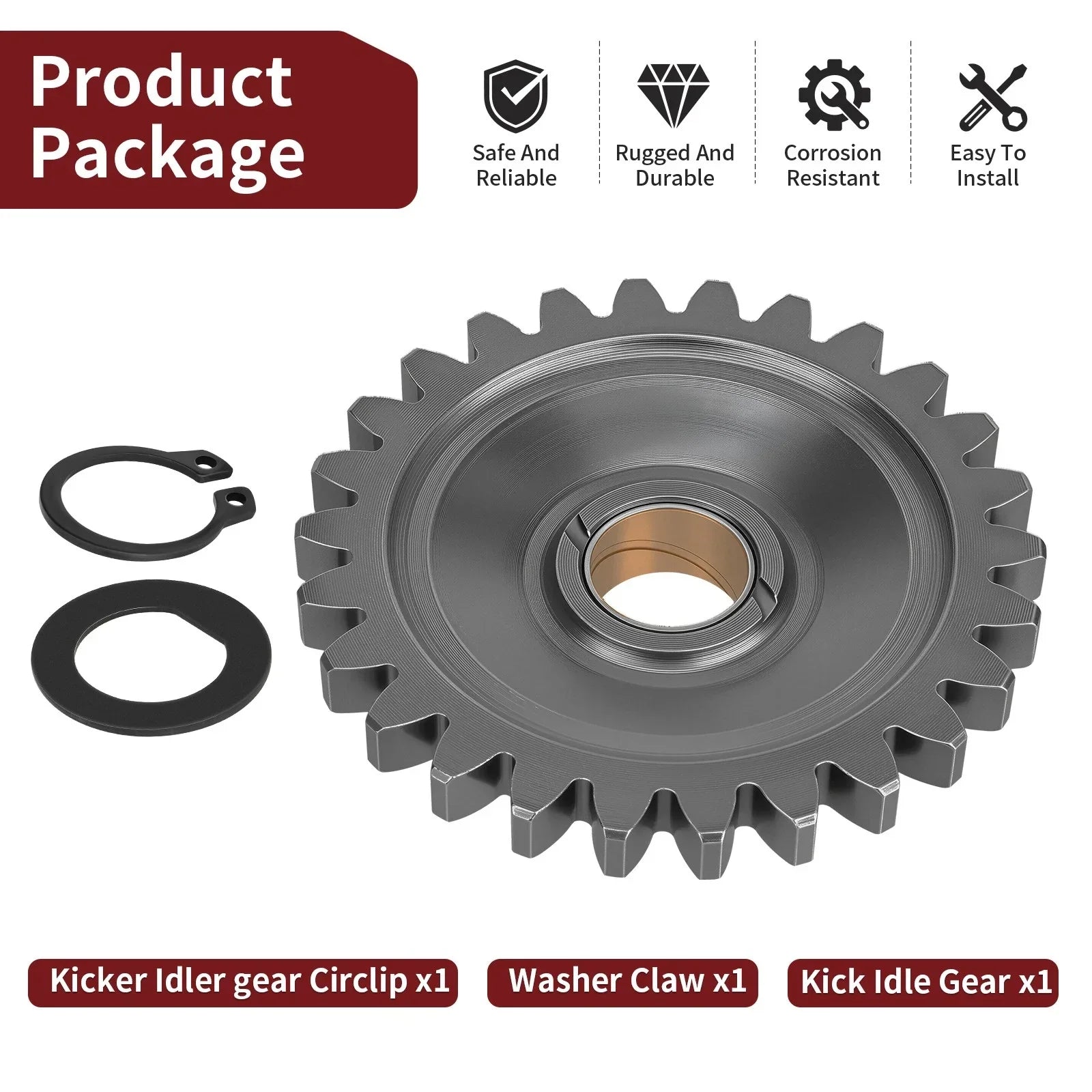 Idle Gear Idler Kicker C Clip for Yamaha Banshee YFZ350/RZ350 (1987–2006)
