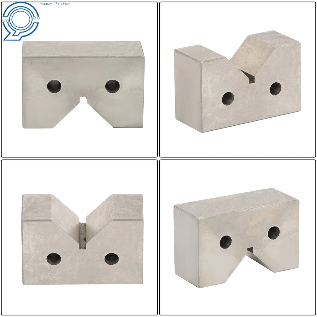Set of 2 Cast Iron V-Blocks for Precision Machining