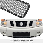 Stainless Black Bumper Mesh Rivet Grille for Nissan Armada/Titan (2004-2007)