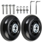 Trolley Wheel Kit 64mm x 24mm with Screws & Spacers for