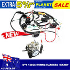 Carburetor Wire Loom Harness Solenoid Coil CDI for GY6 150cc ATV Quad