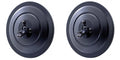 5 Inch Side Rear View Mirrors Pair with Ribbed Back for Nissan Navara (2005–2015)