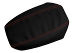 Carbon Fiber Console Lid Armrest Cover for Nissan Altima (2005–2006) Red Stitch