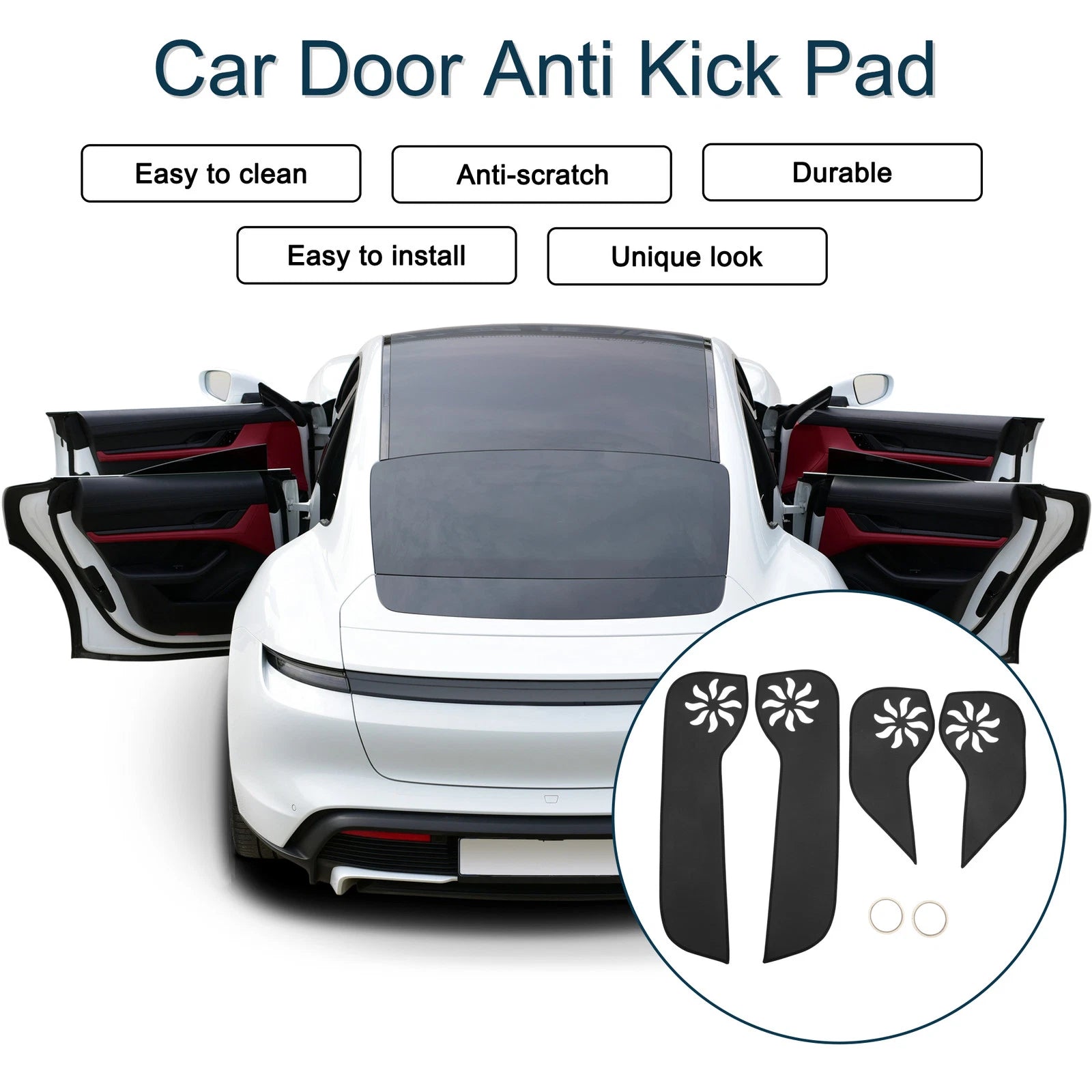 Set of 1 Car Door Anti Kick Pad Sticker Protector for Honda Fit (2021)