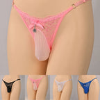 2X Low Waist Ball Underwear for Lingerie (Black/White/Pink/Red/Blue)