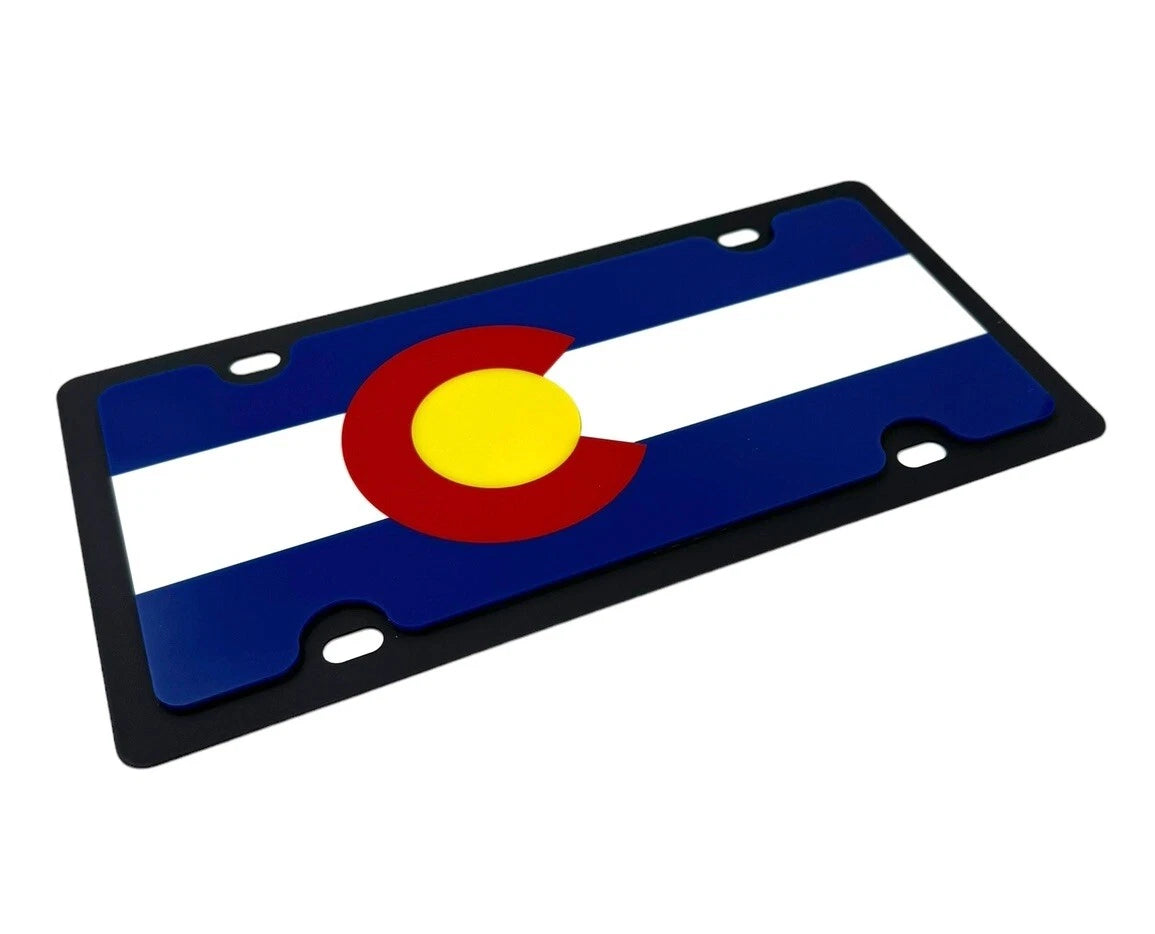 License Plate Frame Premium Black for Chevrolet Colorado (2015–2020)