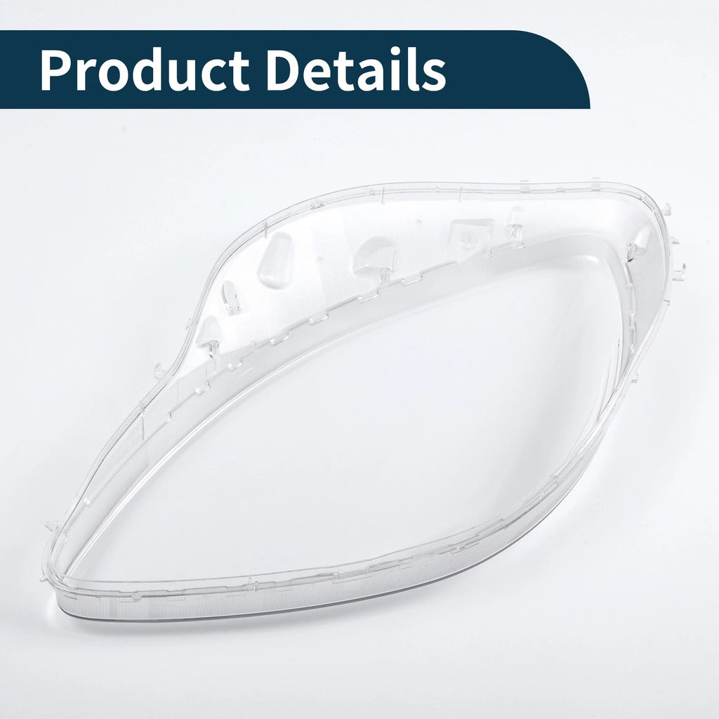 1 Pc Headlight Lens Cover for Chevy Corvette C6 (2005–2013) Clear