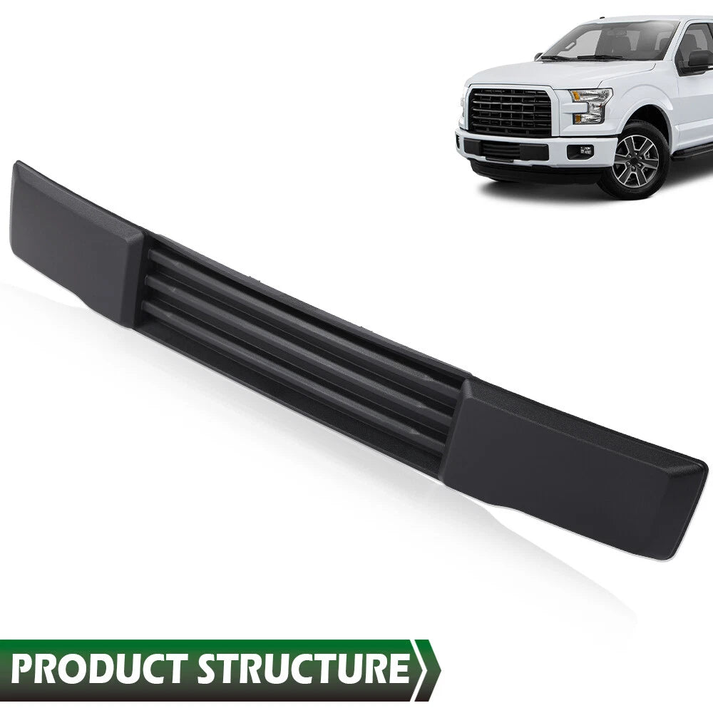 Front Center Bumper Molding Trim Panel for Ford F-150 (2015–2017) Black