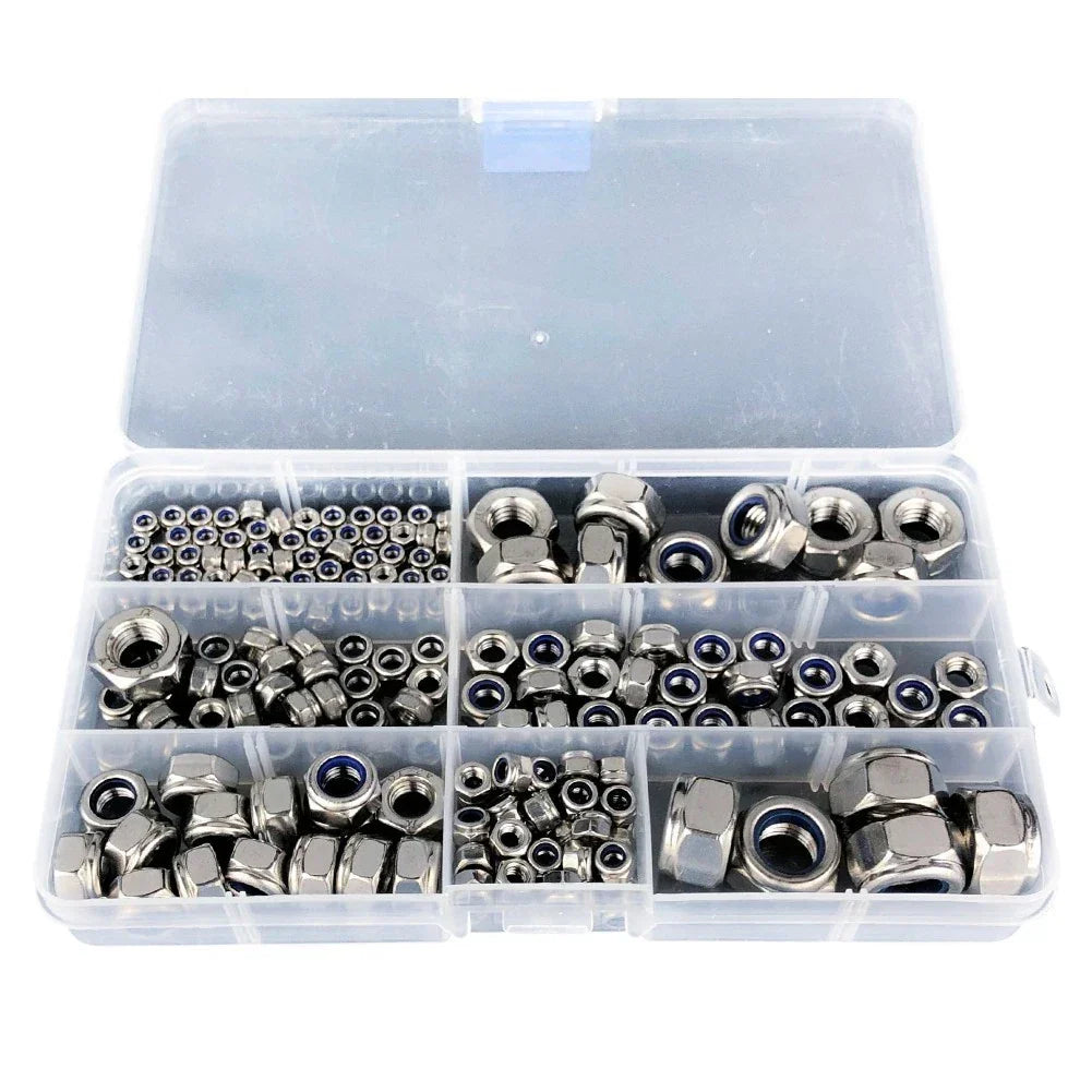 Hexagon Socket Bolts Nuts Set 185 pcs