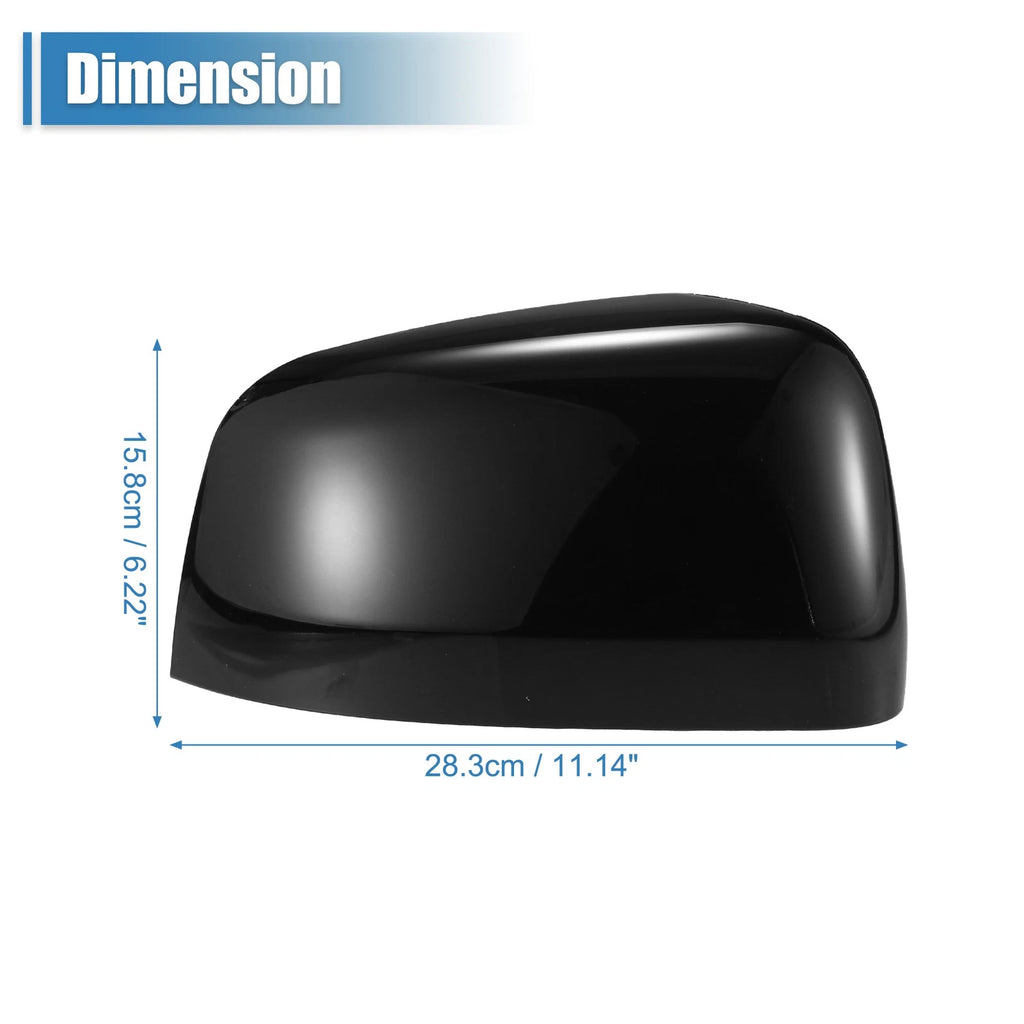 1 Pair Gloss Black Top Half Mirror Cover for Jeep Grand Cherokee (2011–2019)