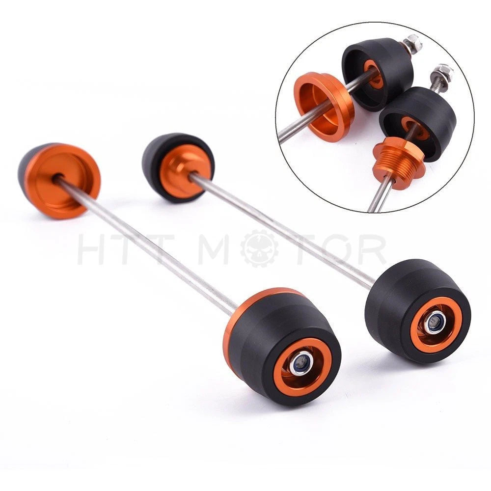 Front Rear Axle Wheel Fork Protector Sliders for KTM 1050 1290 (2015–2020)