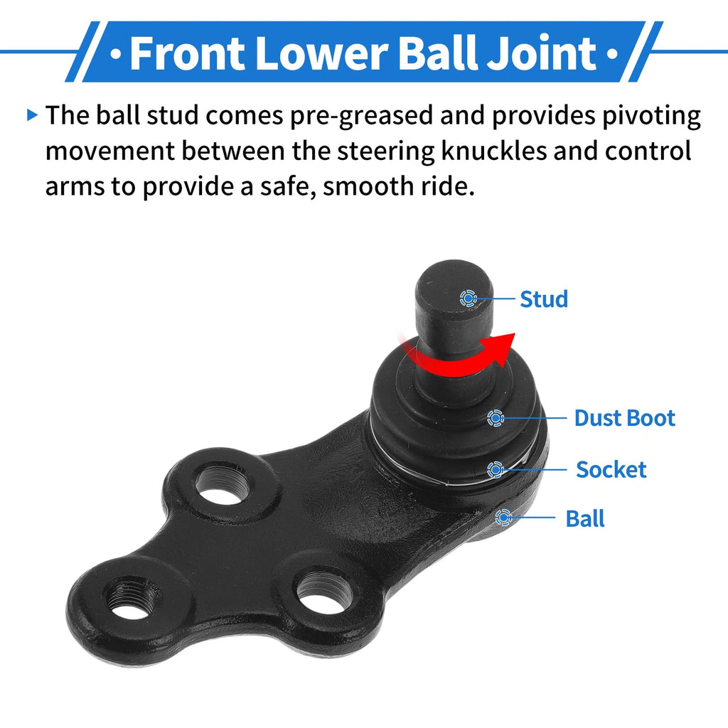 2X Front Lower Ball Joints for Hyundai Tucson (2010–2017) K500239/545303S000